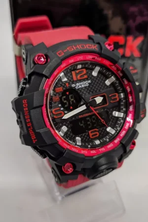 Relógio G-Shock Mudmaster Preto P/Vermelha - a prova dagua