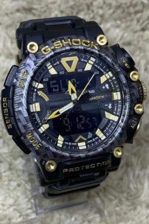 Relógio masculino G-shock Mudmaster GP Preto/Dourado a prova dagua