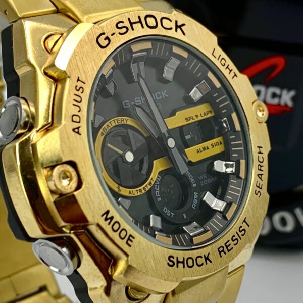 Relógio Masculino G-Shock Metal dourado GST a prova dagua - Image 5