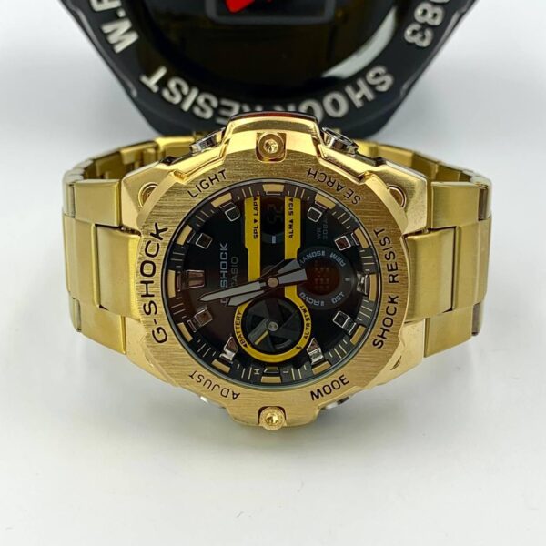 Relógio Masculino G-Shock Metal dourado GST a prova dagua - Image 4