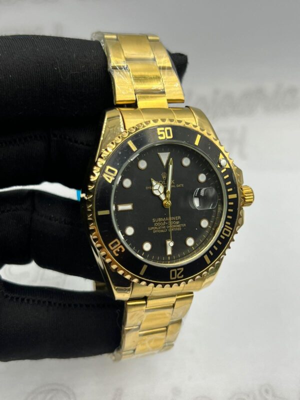 Rolex Submariner Preto P/ Dourada a prova dagua