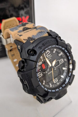 Relógio G-Shock Mudmaster Preto P/ Camuflada Marrom