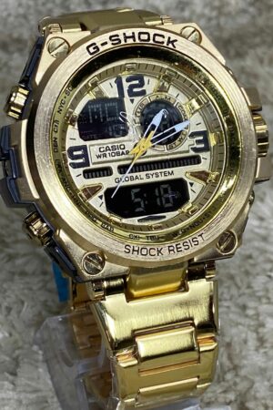 Relógio masculino G-Shock Metal Dourado 2021 a prova dagua