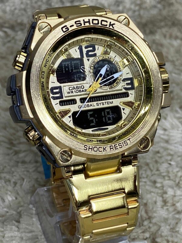 Relógio masculino G-Shock Metal Dourado 2021 a prova dagua