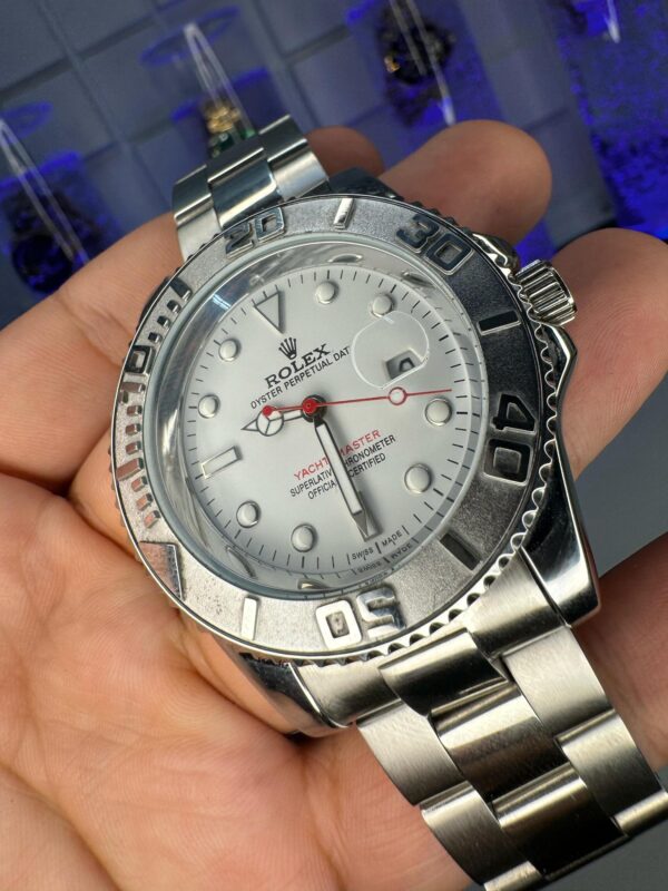 Relógio Rolex Metal Yacht-Master Prata prova dagua - Image 2